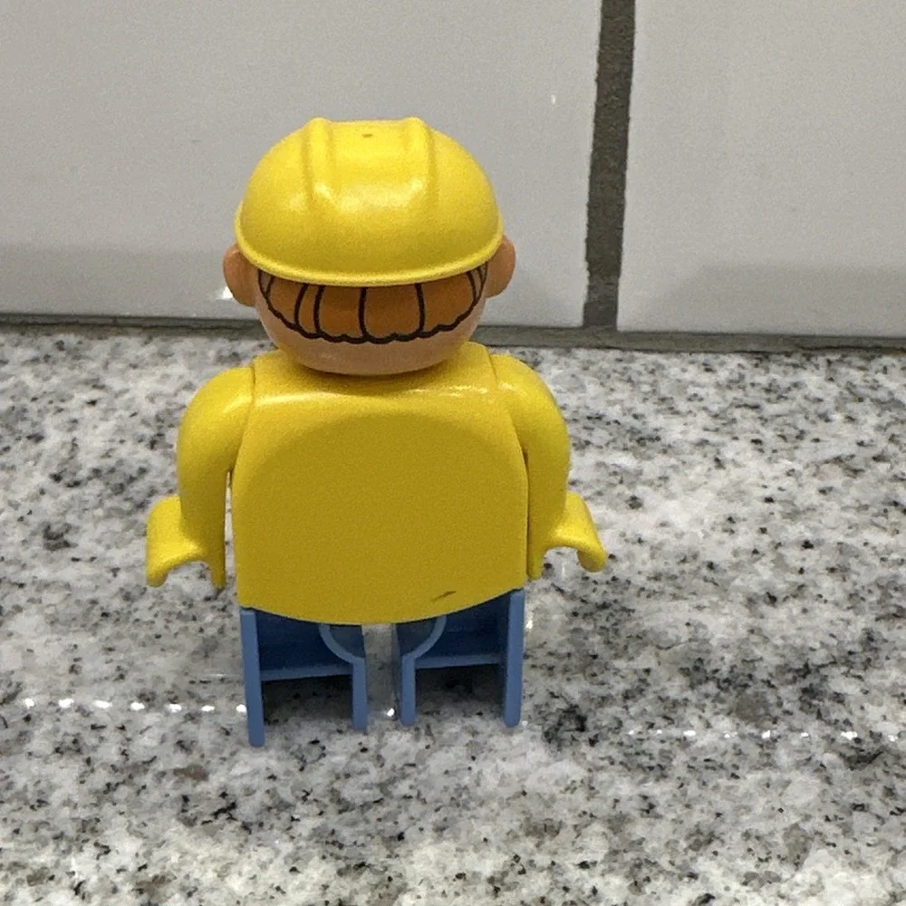 BOB THE‎ BUILDER 2001 LEGO DUPLO MINIFIGURE CONSTRUCTION WORKER